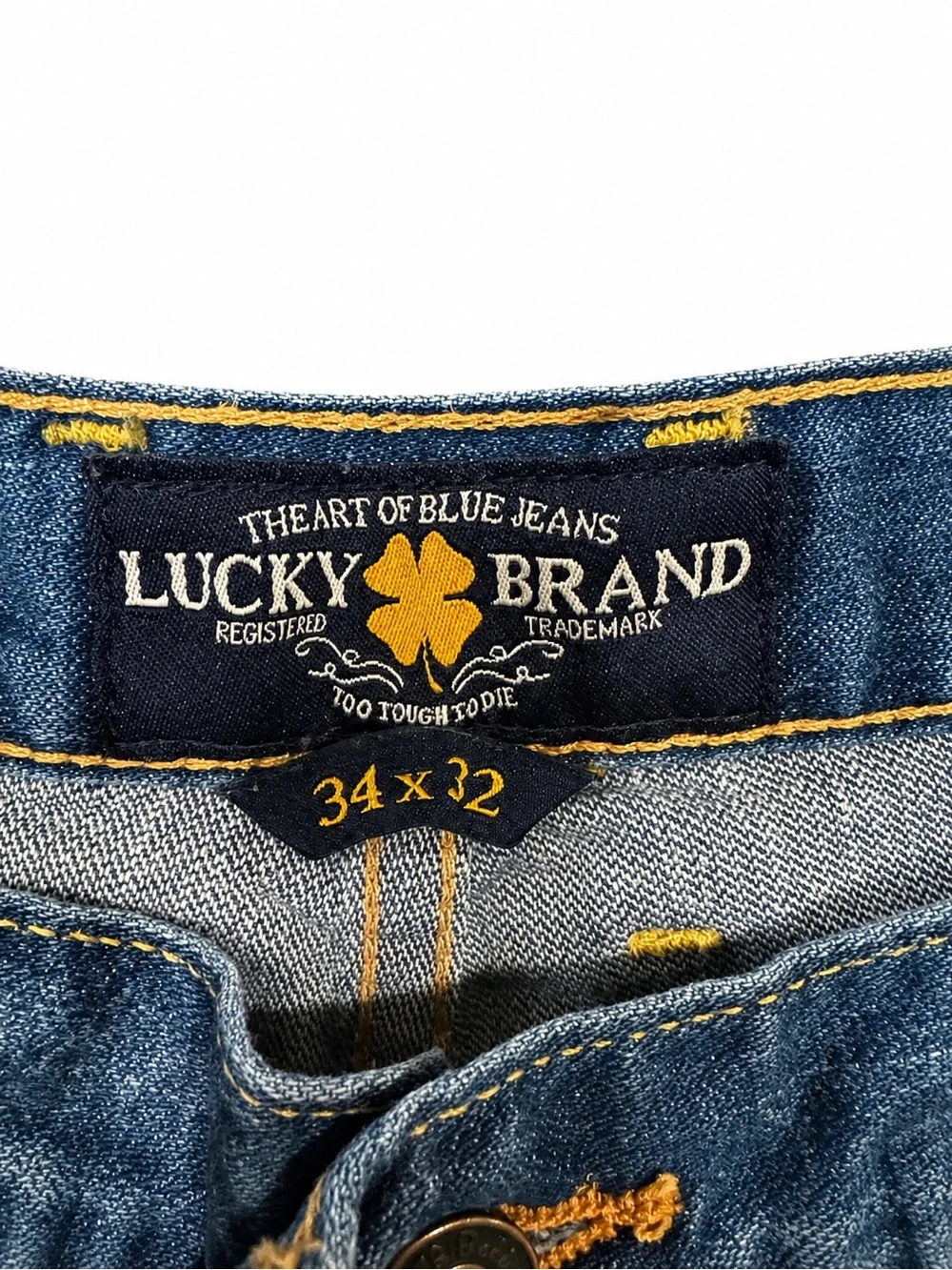 Lucky Brand 181 Relaxed Straight Jeans Men’s Medium Wash 100% Cotton 34x32